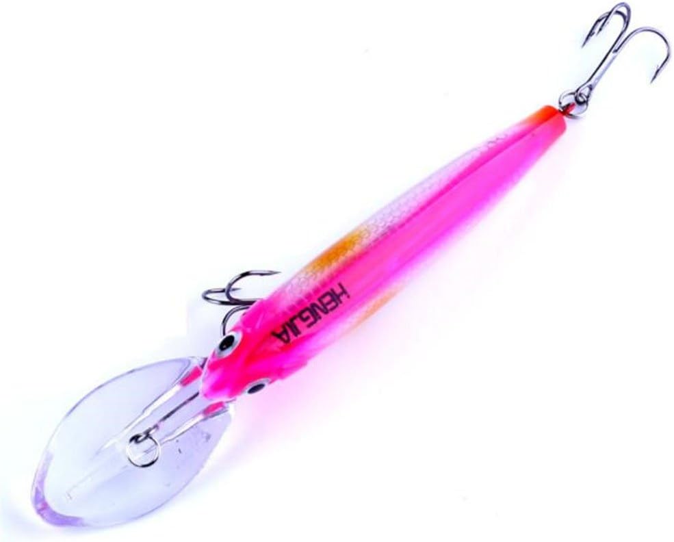 Domino Bionic Sea Fishing Bait Artificial Bait Color Random 17CM/30G with Big Fish Beak and Two Triangle Hook Built-in Steel Ball Swimming Style Is Beautiful And Lifelike