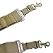 Coolove Tactical 2 Point Shotgun Sling 15 Shell Ammo Holder Bandolier 12Ga Nylon Military Shotgun Shell Sling (Army Green)