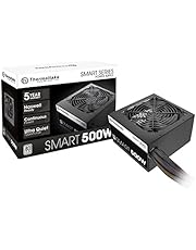 Thermaltake Smart 500W 80+ White Certified PSU, Continuous Power with 120mm Ultra Quiet Cooling Fan, ATX 12V V2.3/EPS 12V Active PFC Power Supply PS-SPD-0500NPCWUS-W