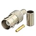 Eightwood 10pcs BNC Female Crimp RF Connector 50 ohm for RG58 RG142 LMR195 Cable