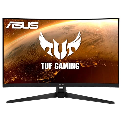 ASUS TUF Gaming VG328H1B Curved Monitor –31.5 inch Full HD (1920x1080), 165Hz (Above 144Hz), Extreme Low Motion Blur, Adaptive-sync, FreeSync Premium, 1ms (MPRT)