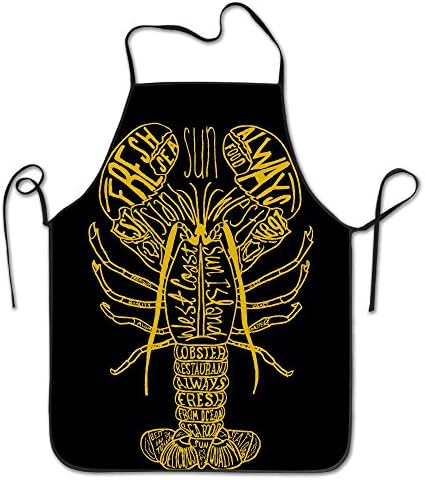 WENTiandi Lobster Designed ArtCooking Aprons Bib ApronsAprons For Girls Boys Aprons Bulk Aprons For Women Men