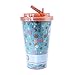 Silver Buffalo PT0184G Universal The Secret Life of Pets Polka Dot and Glitter Gidget Plastic Cold Cup with Flip Straw, 16-Ounces