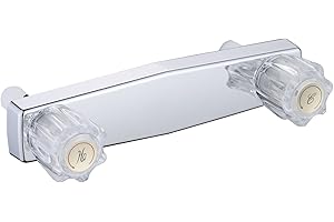GCBCRIT Mobile Home RV Shower Faucet, Shower Faucet for Matco-Norca 8 on Center Valves, 2 Valve 8 inch Wall Mount Shower Valve (Chrome)