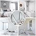BESy Folding Clothes Hanger Adjustable Drying Rack Retractable Coat Hanger Home Storage Organiser Instant Closet, Wall Mounted with Screws,Matte Polished Aluminum(2 Packs)