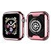 jwacct Stainless Steel Bands Compatible with Apple Watch Band 40mm - with Full Screen Protector for iWatch Series 4/5 - Adjustable Metal Magnetic Strap in 8 Classy Colors (Rose Gold)