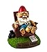 BigMouth Inc Couch Potato Garden Gnome, Funny 9-inch Tall Lawn Gnome Statue, Garden Decoration