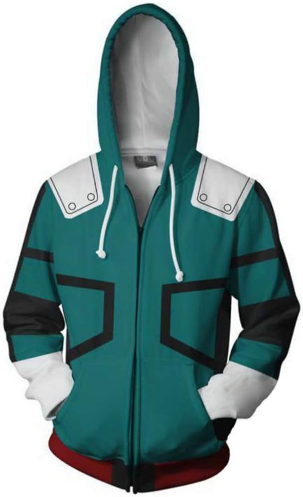 My Hero Deku Hoodie Sweatshirt Cosplay Costume