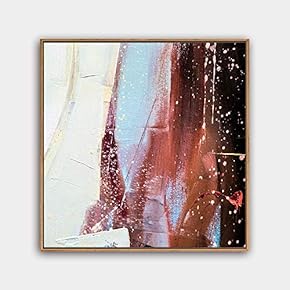 Framed Canvas Wall Art Modern Texture Painting Canvas Prints Home Artwork Decoration for Living Room,Bedroom - 16x16 inches