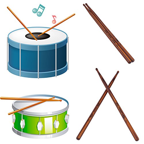 5A Wooden Drumsticks Drum Sticks Hard Maple Wood Drum Set Percussion Instrument Accessories of 1Pair - Thumbnail 4