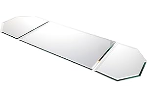 Plymor 36" x 12" Runner Set, 5mm Thick Beveled Glass Mirror