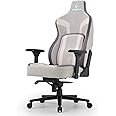 EUREKA ERGONOMIC Gaming Chair, Computer Gamer Chair with Lumbar Support, High Back Office Chair 4.3in Seat Thicker Cushion, Official Blast Competition Chair Python II, Ergonomic Chair for Adults, Grey