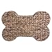Bone Dry Pet Storage Collection, Bone Shape Hyacinth Toy Basket, Natural, Medium