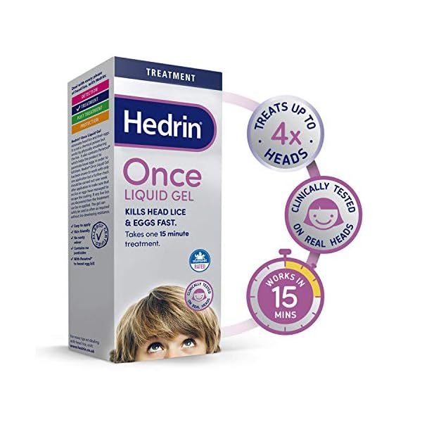 Hedrin Once Liquid Gel 15 Minute Treatment 100 ml Head Lice Treatment