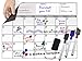 Magnetic Refrigerator Board Dry Erase Calendar - Fridge Monthly Whiteboard Organizer 16''x12'' & 3 Colored Magnetic Markers & 1 Magnetic Eraser, Useful Smart Planner
