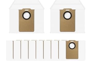 Dusts Bags for for Redroad R11 Robot Vacuum Cleaner, 3.3L Large Capacity Non-Woven Replacement Bags, 4-Layer Filtration, 4/10