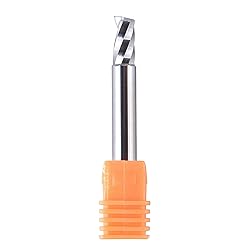 SpeTool 5PCS Single Flute End Mill Set with 1/4