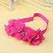 FEITONG 5PC Babys Girls Elastic Headband Chiffon Flower Photography Headbands
