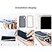 iPhone X Magnetic Adsorption Case,Clear Tempered Glass Hard Back Cover With Built-In Magnets Metal Bumper Frame Support Wireless Charge,360° Full Protection Ultra Slim Shockproof Case [Clear white]
