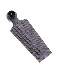 ZXHAO 0.039 in a 1.142 in Prueba Ulnar Inch & Metric Medida métrica acero inoxidable calibre de la pluma agujero de la tapa