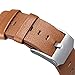 Fitbit Blaze Bands, Small Leather Camel, V-Moro Genuine Leather Bracelet Strap Replacement Band For Fitbit Blaze Smart Fitness Watch (Genuine Leather Camel Small)