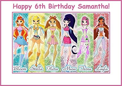 12 Winx Club PERSONALIZED Stickers, Party Supplies, Decorations, Bag Labels, Birthday
