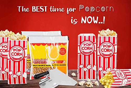 image for HeroFiber Popcorn Making Supplies Includes 24 Ingredient Packets (for 