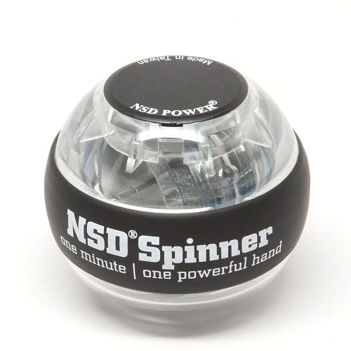 NSD Essential Spinner Gyro Hand Grip Strengthener Wrist Forearm Exerciser, Crystal - Thumbnail 4