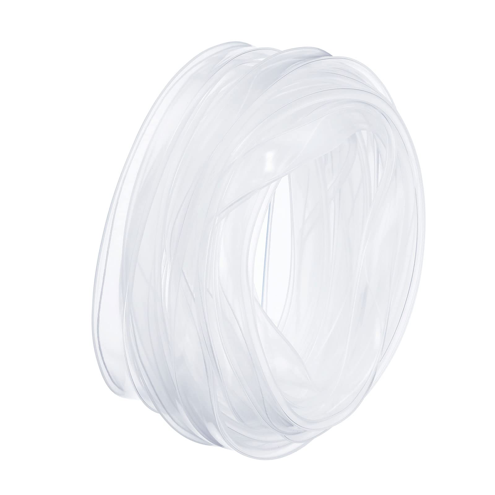 YOKIVE 1 Pc Silicone Tube Sleeve, Rubber LED Tube Strip Waterproof Dustproof Cover, Great for Office, Home (Clear, Fit for 12mm Wide Strip, 5m Length)