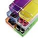 ONEDONE Foldable Plastic Shoes Boxes Container for Closet Organizer，Set of 6