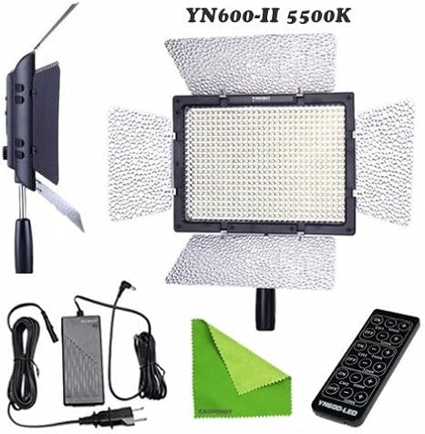 Amazon Com Yongnuo Yn600s Pro Led Video Light With Adjustable Color Temperature 3200k 5600k For The Slr Cameras And Camcorders Camera Photo