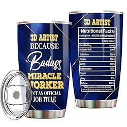 MONIZILUCKY 3D Artist Tumbler Stainless Steel 20oz