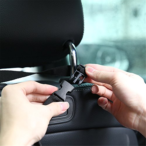 image for Wanty 2 Pack Black Car Seatback Trash Bags, Washable Leakproof Truck H