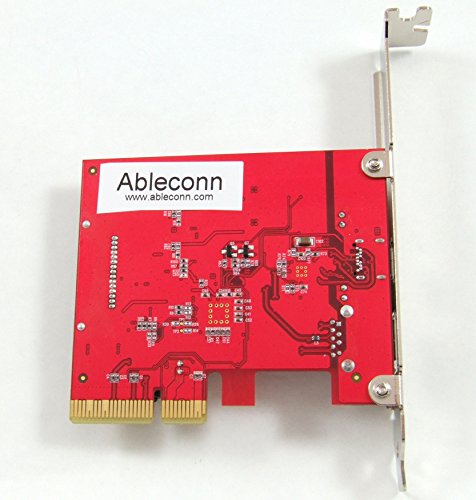 Ableconn PU31-AC-2 USB 3.1 Gen 2 (10 Gbps) Type-C & Type-A PCI Express (PCIe) x4 Host Adapter Card (ASMedia ASM2142 Chipset)