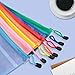 Canvas Tool Pouches, 14 Pieces Colorful PVC Waterproof Zipper Pouches, Double-Layer Plastic Bags for Pen, Pencil, Cosmetics, Travel Supplies, Pack of 14 (Multicolor)
