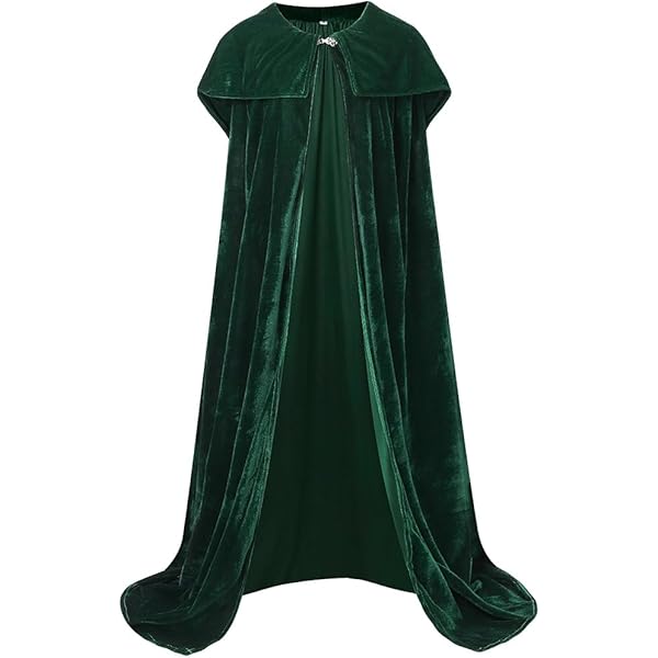 green velvet cape dress Velvet Satin Strapless Dress with Cape Green / FR 36 main image 1