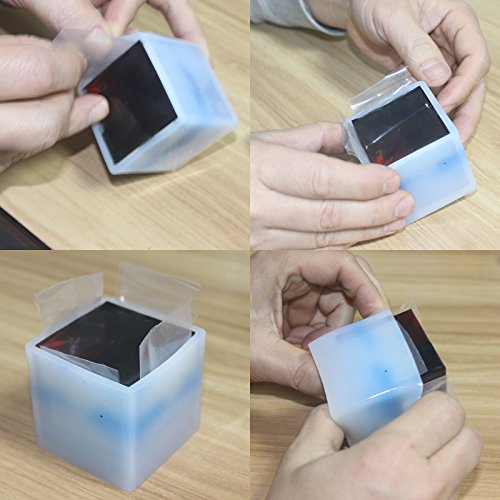 Funshowcase Cube Paperweight Silicone Mold for Polymer Clay Crafting, Soap Making, Resin Epoxy, Jewelry Making Assorted Size 5-Pack