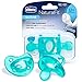 Chicco PhysioForma 100% Soft Silicone One Piece Pacifier for Babies Aged 16-24 Months | BPA & Latex Free | Reusable Sterilizing Case | Teal, 2pk
