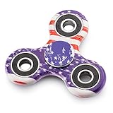 EDC Fidget Spinner Stainless Steel Bearing,Guarantee 2 min + Spin Time, Stress Relief Toy for ADHD Anxiety Autism Boredom (USA Flag)