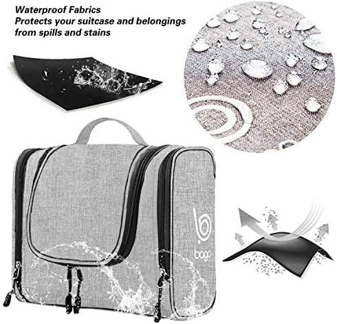Bago Hanging Toiletry Bag For Women & Men - Leak Proof Travel Bags for Toiletries with Hanging Hook & Inner Organization to Keep Items From Moving - Pack Like a PRO 3 Bago Hanging Toiletry Bag For Women & Men - Leak Proof Travel Bags for Toiletries with Hanging Hook & Inner Organization to Keep Items From Moving - Pack Like a PRO