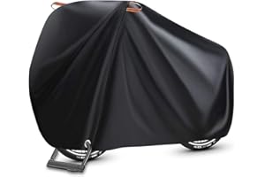 Maveek Bicycle Cover for 1 Bike Waterproof Outdoor Storage Cycle Protection UV Rain Snow Proof Tarp Tent Shed for Bikes All Weather Dust Dirt Resistant Winter Summer Indoor Garage