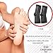 Compression Magic 1 Pair Foot Sleeves - Relieve Pain Reduce Swelling from Plantar Fasciitis, Diabetes, Achilles, Aching Heels, Feet and Ankles - Toeless Sock Supports for Women - Black Large