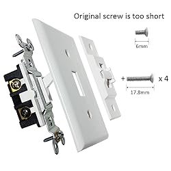 Light Switch Guard, ILIVABLE Optional Wall Plate