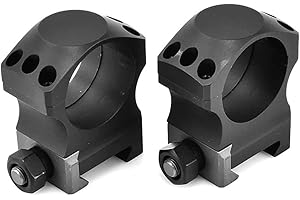 Nightforce X-Treme Duty Ultralite 30mm 4-Screw Hard Anodized Aluminum Gun Scope Rings Mounts - Set of 2