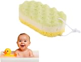 Fulenyi Shower Sponge Soft Scrubber Bath Towel Wave Texture Gentle Exfoliating view 1