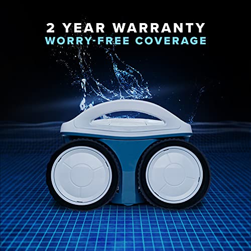 Aquabot X2 Robotic Pool Cleaner with Powerful Scrubbing Brush, Dual