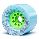 Orangatang Caguama 85 mm 77a Longboard Wheels for Cruising, DIY Electric Skateboards, Eboards (Blue, Set of 4)