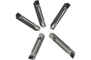 MABUARN PCD Insert for Turning Threading Grooving Holder, CNC Lathe Indexable Inserts for Aluminum Copper Durable Machining (5 Pieces/Pack) (MGMN200)