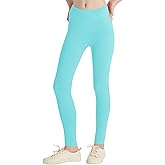 QBK Girls'Cotton Leggings 2T 3T 4T 5T to 12 Years - Ultra Soft & Comfortable Footless Tights for Toddler to Kids