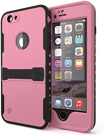 iPhone 6 Waterproof case, Waterproof Shockproof Dirt Proof Snow Proof Heavy Duty Full Body Skin Case Protective Cover with Kickstand (PINK - iPhone 6)